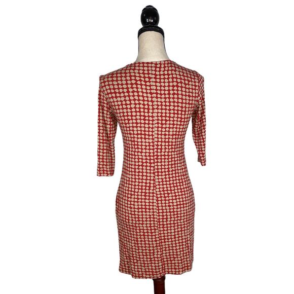 Weekend Max Mara Red Cream Polka Dot Jersey Mini Dress    Size: S - Picture 3 of 4